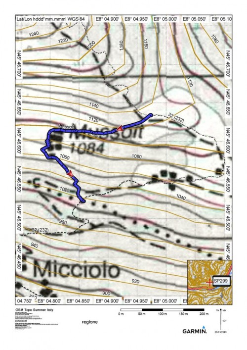 mappa cartinaSentiero 232-Alpe Mussoit
