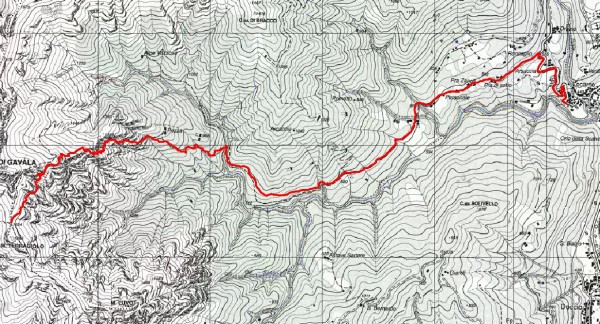 mappa cartinaMiniera e Sella della Balma